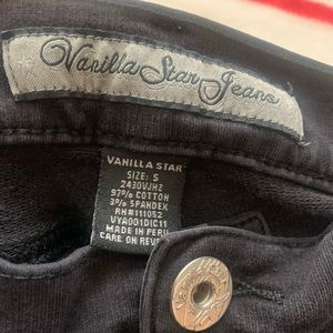 Cotton/spandex size 5 black skinny jeans